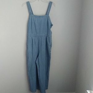 J. Crew Factory Chambray Apron-style Jumpsuit Size 6